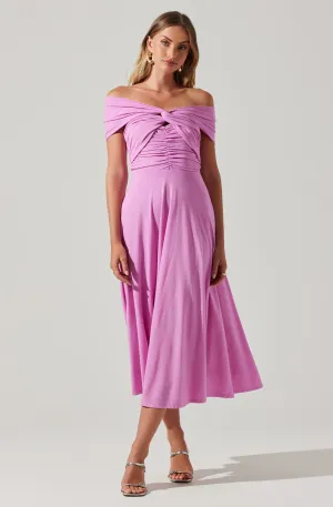 Balto Off Shoulder Midi Dress