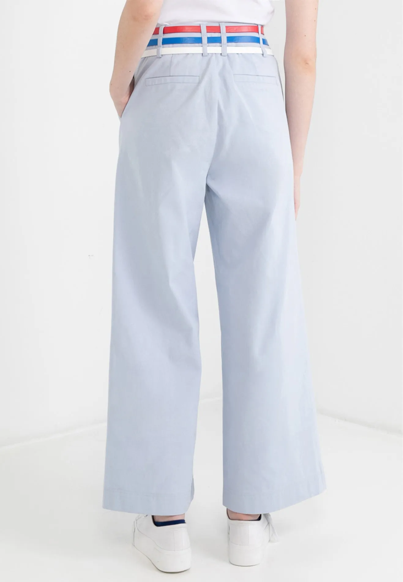 Be Paris Collection: Triple Belted Wide Leg Pants