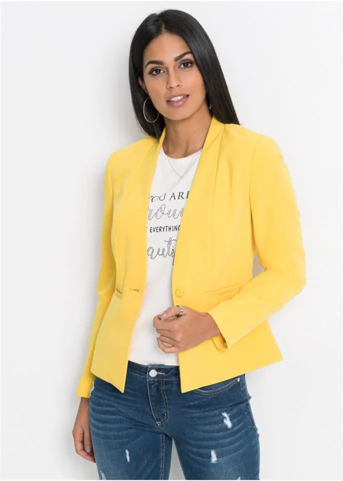 Bodyflirt jacket, yellow