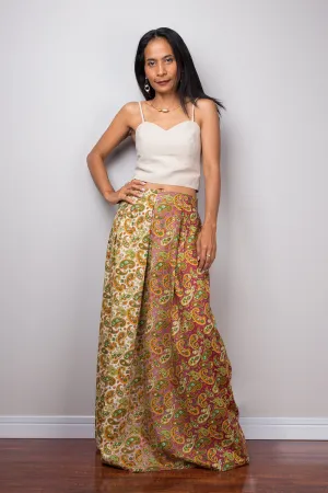 Bohemian Paisley maxi skirt