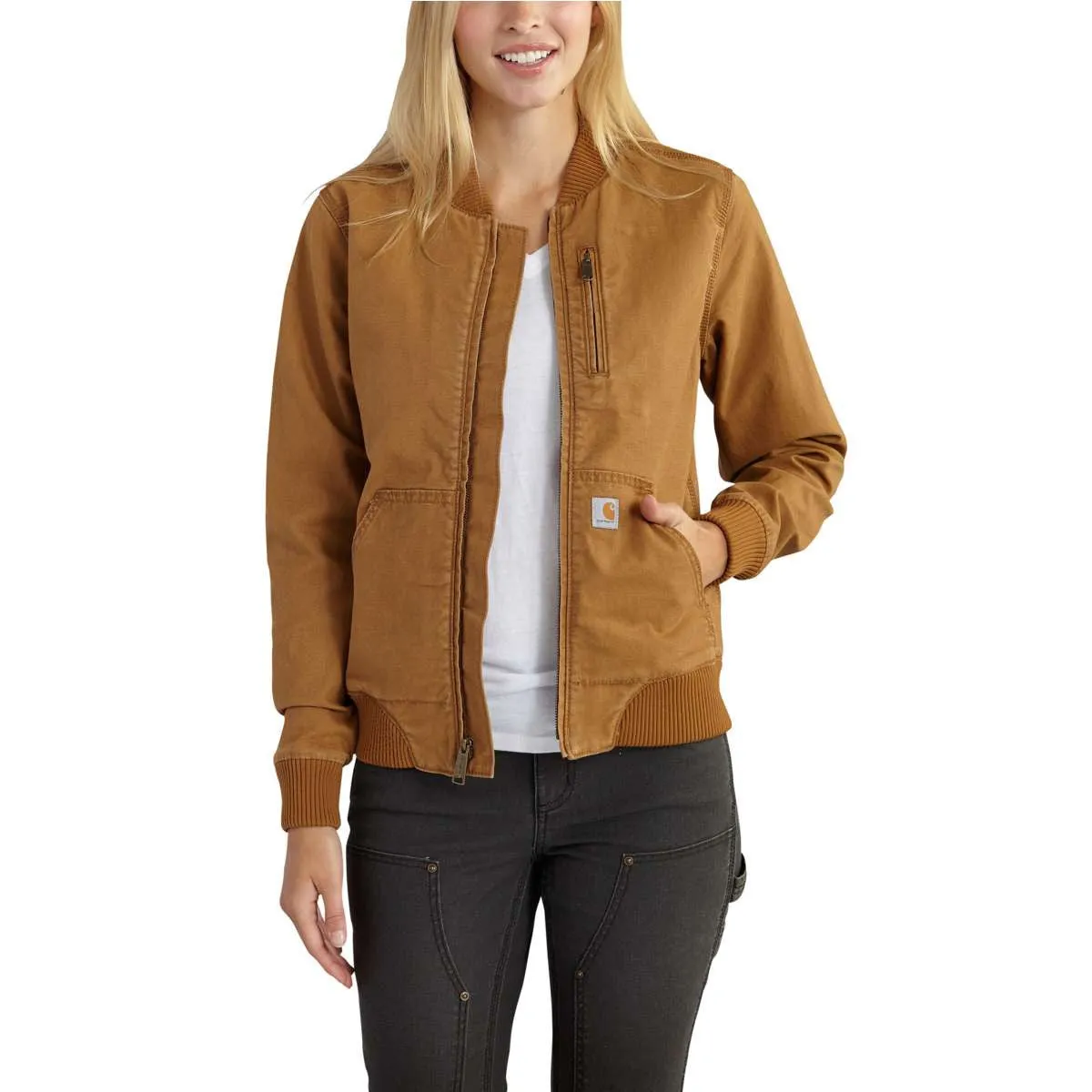 Carhartt Women's Carhartt Brown Crawford Bomber Jacket