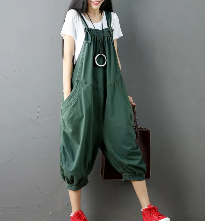 Denim Loose Casual Summer Denim Overall Loose Women Jumpsuits CNHK07253