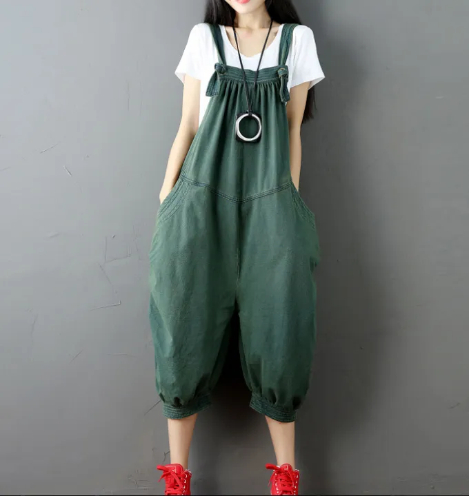 Denim Loose Casual Summer Denim Overall Loose Women Jumpsuits CNHK07253