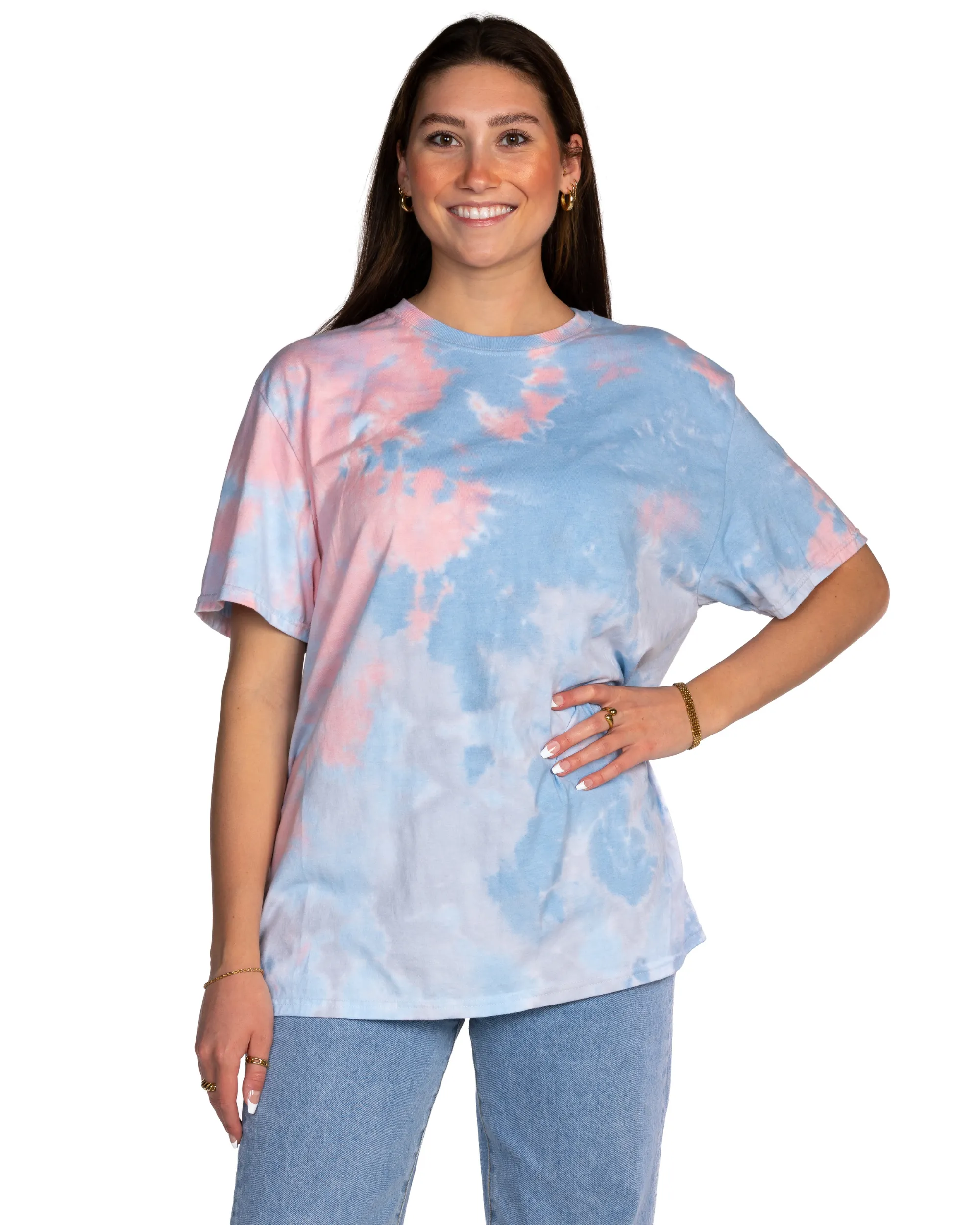 Dream Cloud Dye Tees - Coral