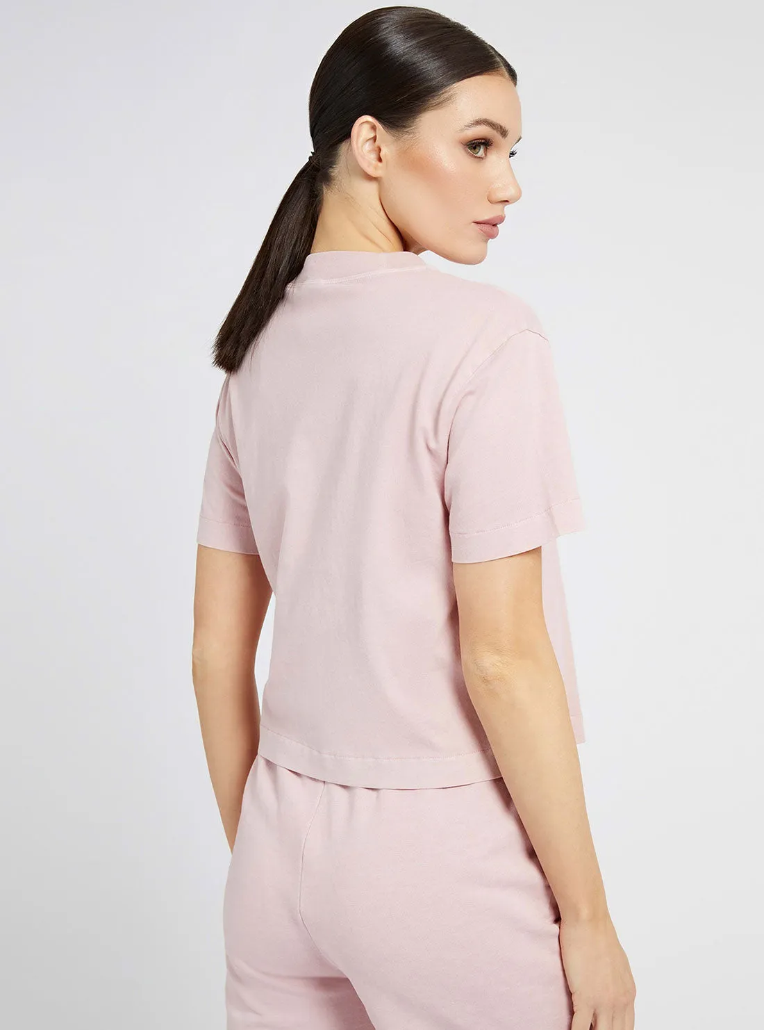 Eco Pink Breanna Active Crop T-Shirt