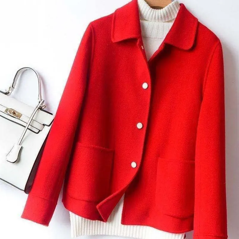 [Ideal Gift] Women's Sweet Double-Faced Woolen Jacket