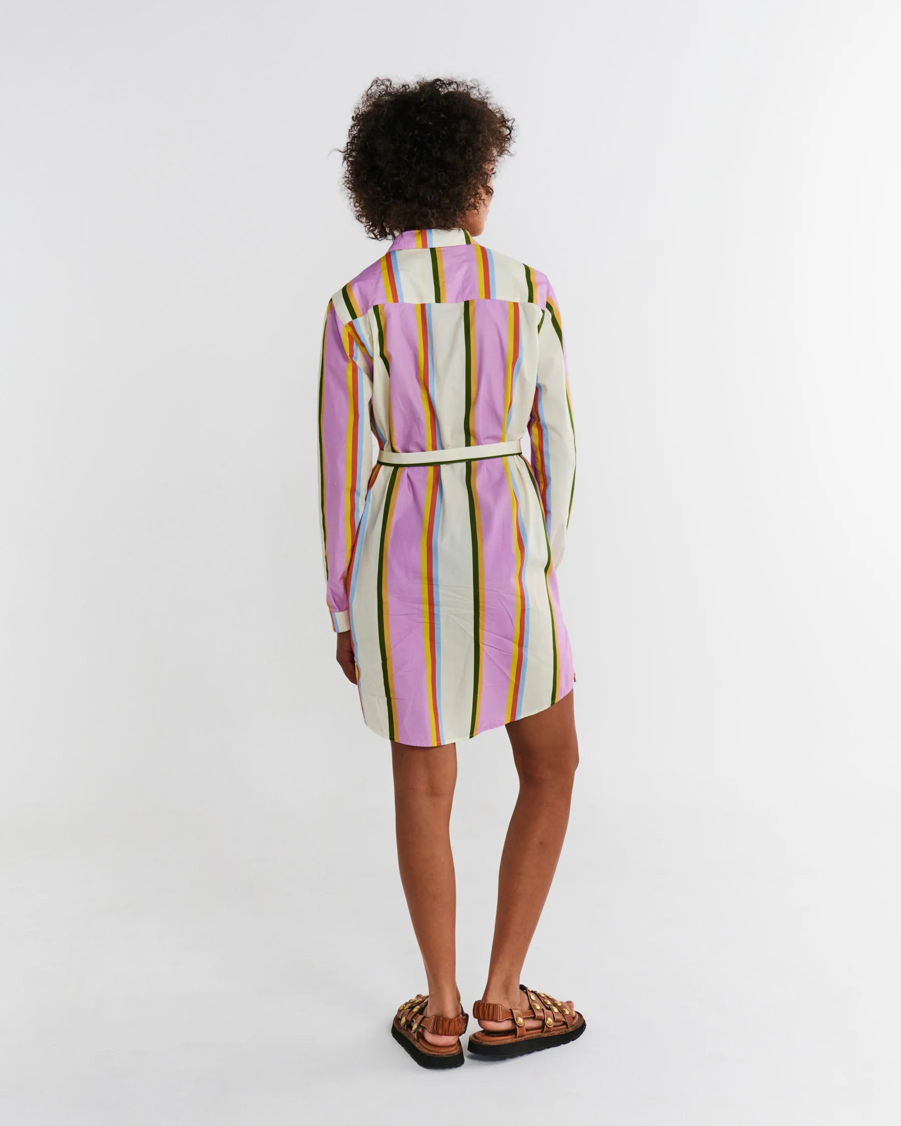 Kip & Co Fez Stripe Adult Sicilian Shirt Dress