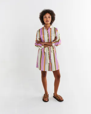 Kip & Co Fez Stripe Adult Sicilian Shirt Dress