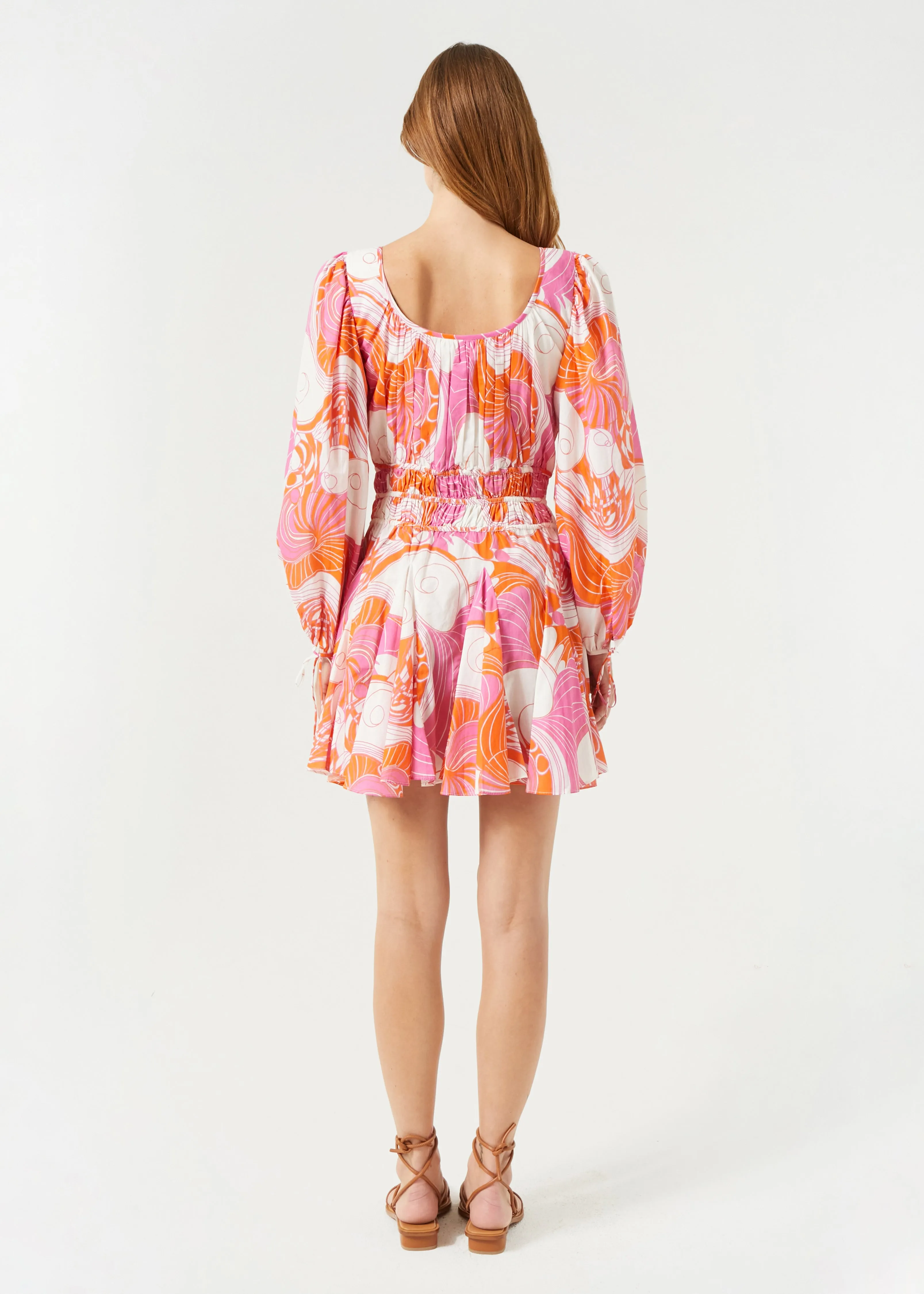 Leona Dress | Pink Deco Surf