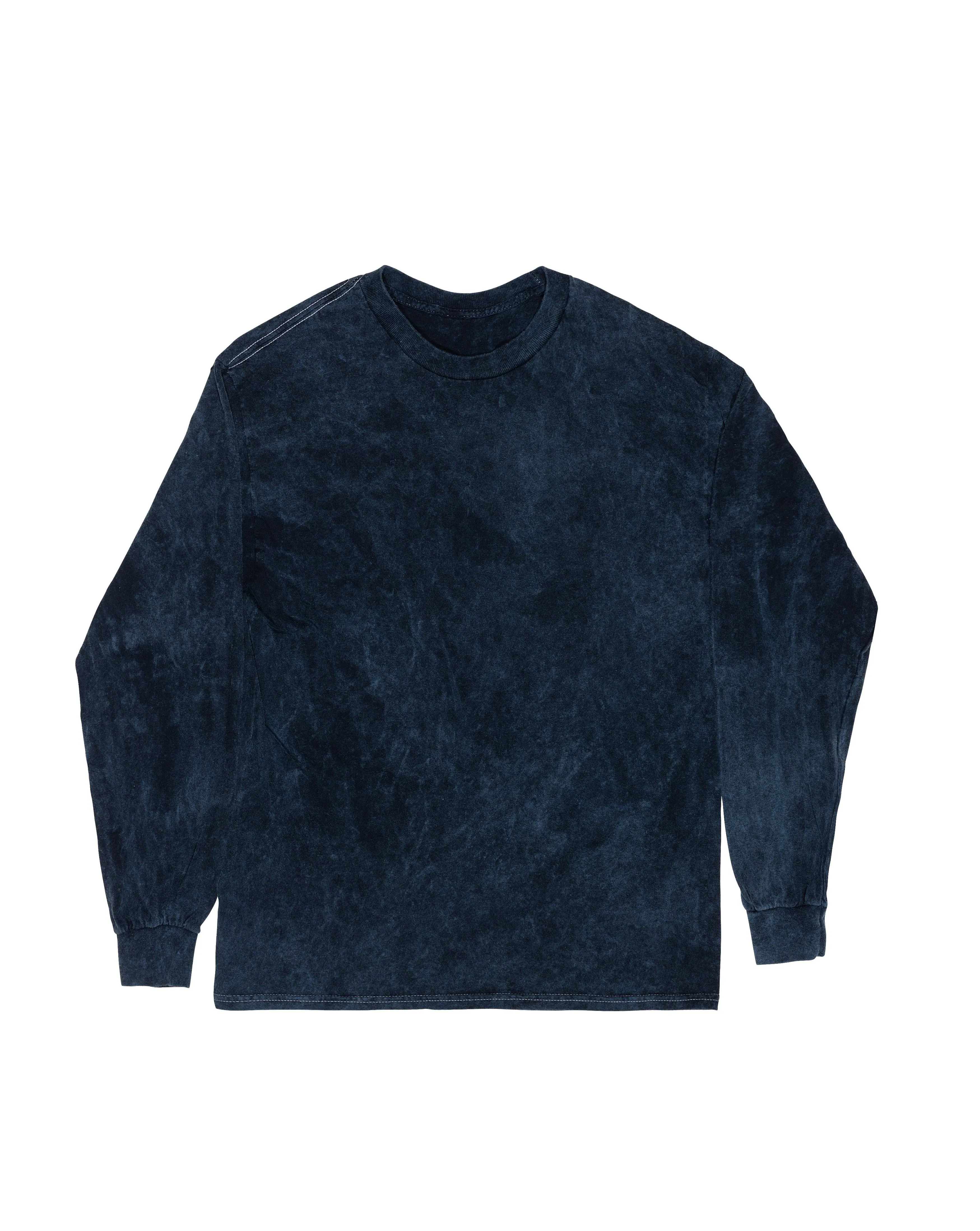 Mineral Wash Long Sleeve Tee - Midnight