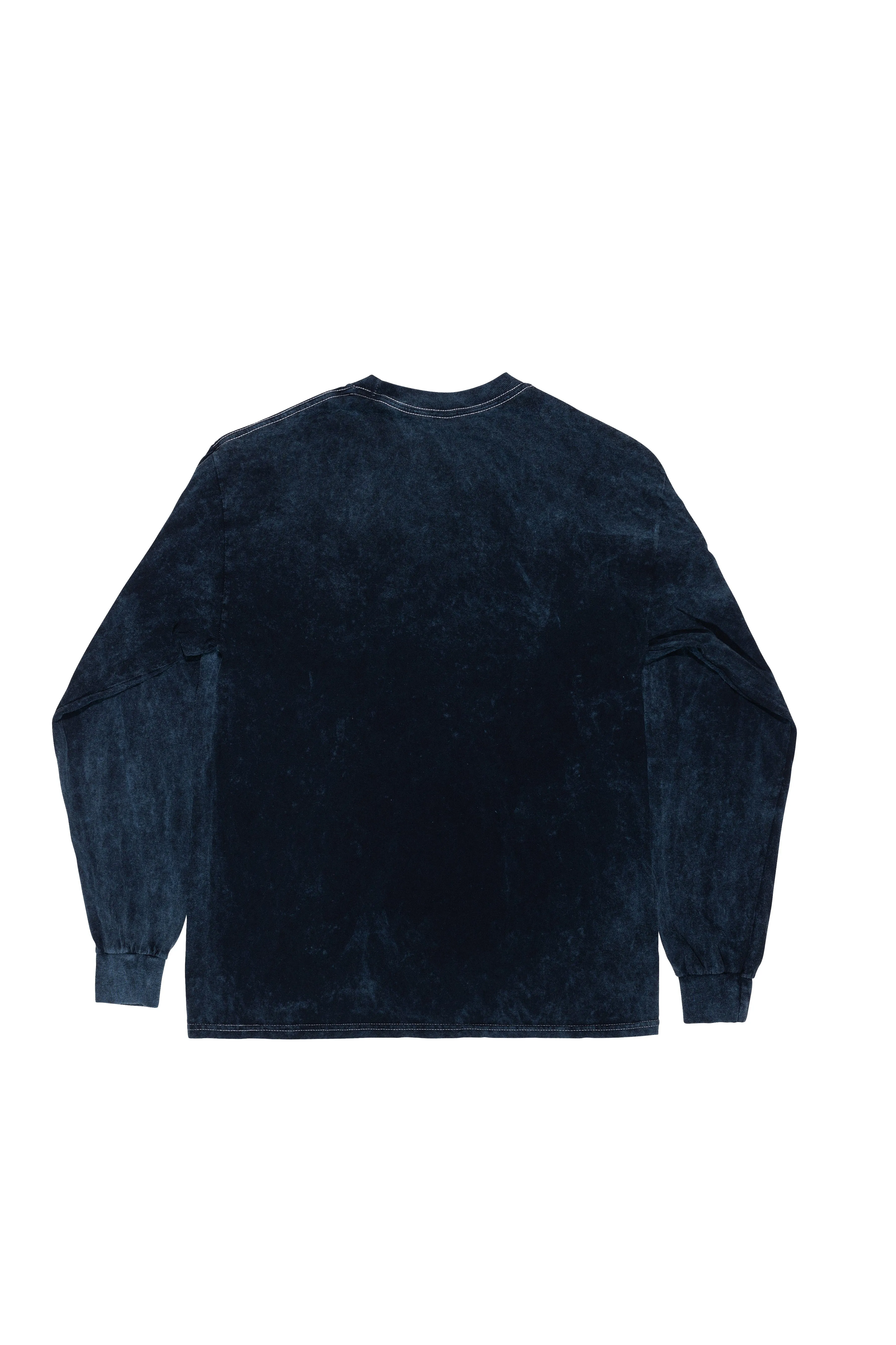 Mineral Wash Long Sleeve Tee - Midnight