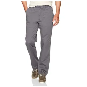 Nautica Men's Soft Twill Classic Fit Stretch Pant Grey