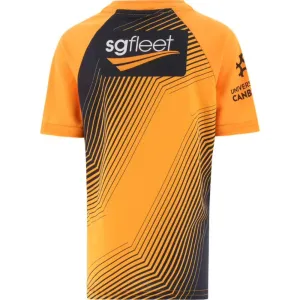 ONeills Brumbies Kids 2022 Training Tee - Orange/Marine