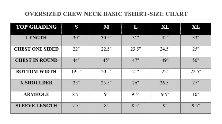 OVERSIZED CREW NECK BASIC TSHIRT-BLACK