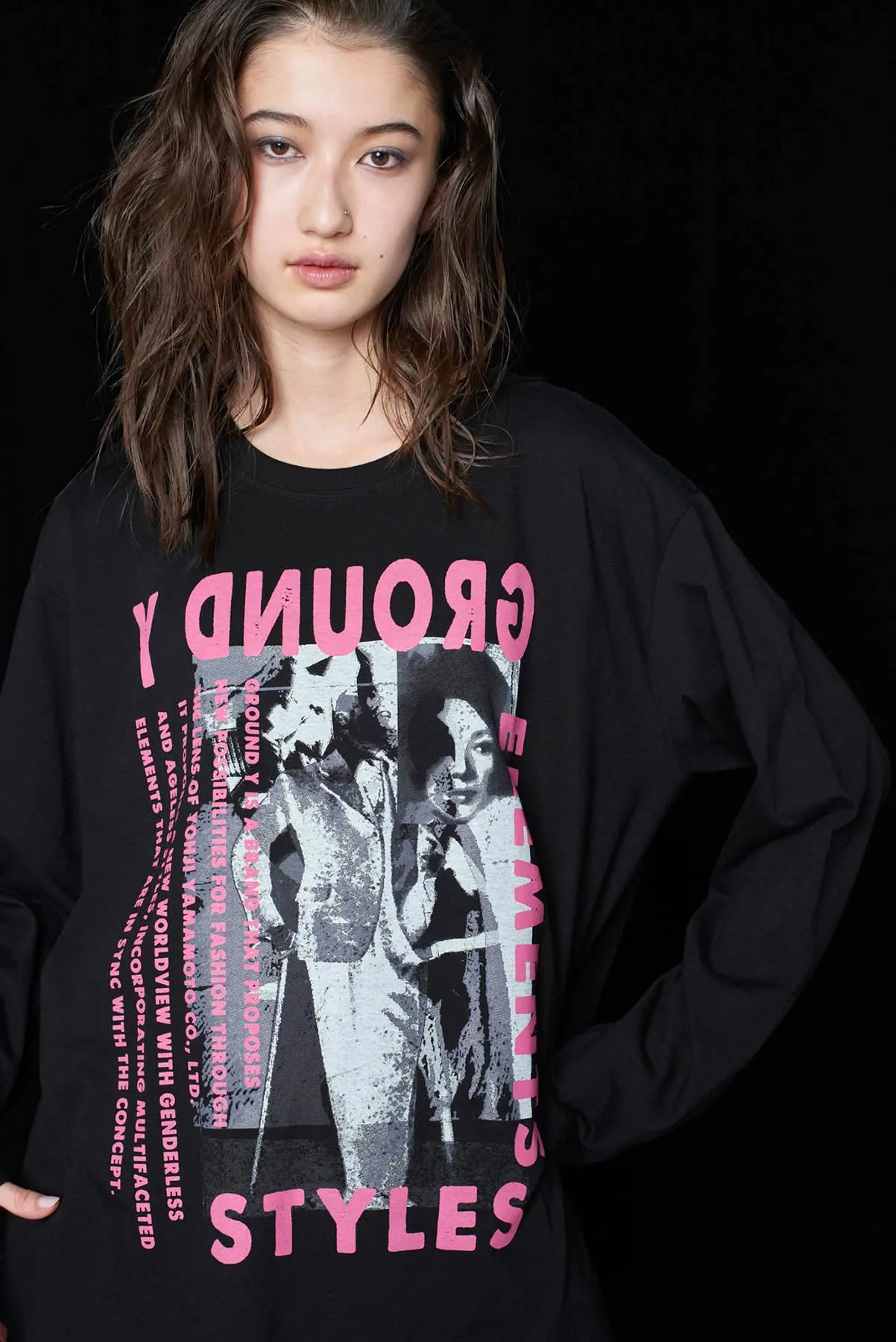 PINK PUNK Graphic LONG SLEEVE T-SHIRT