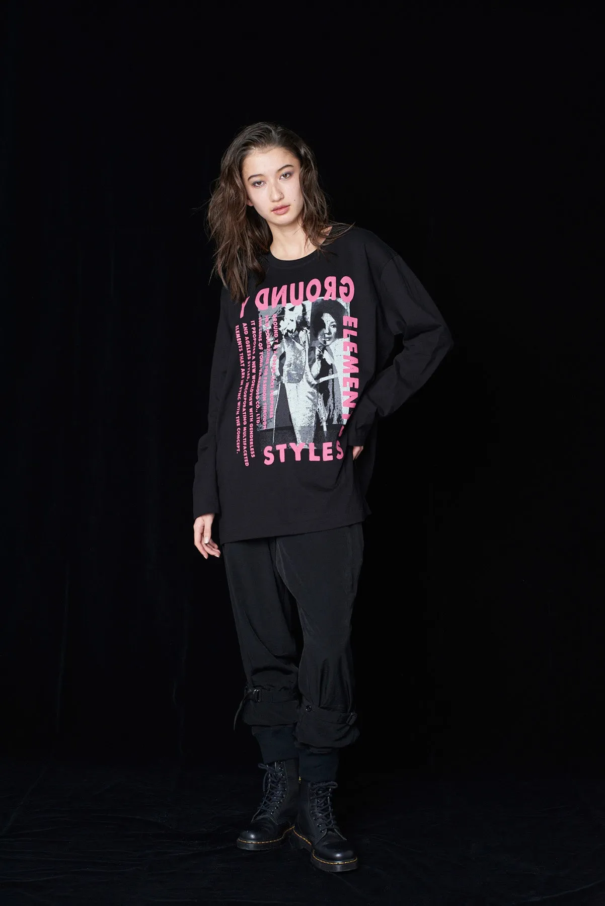 PINK PUNK Graphic LONG SLEEVE T-SHIRT