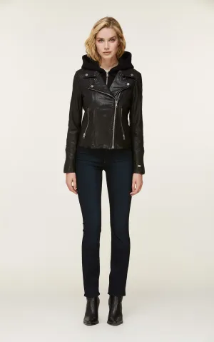 Soia & Kyo- Allison Black Moto Jacket