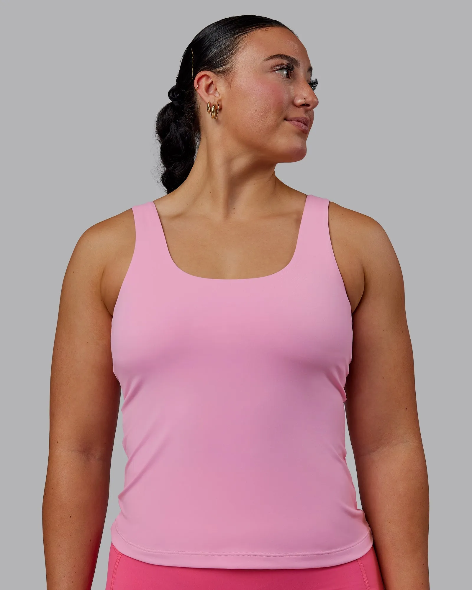 Staple Active Shelf Bra Tank - Bubblegum