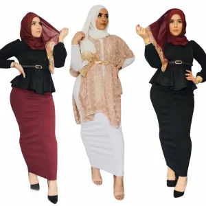 Thick Ribbed Maxi Skirts (5 colors)