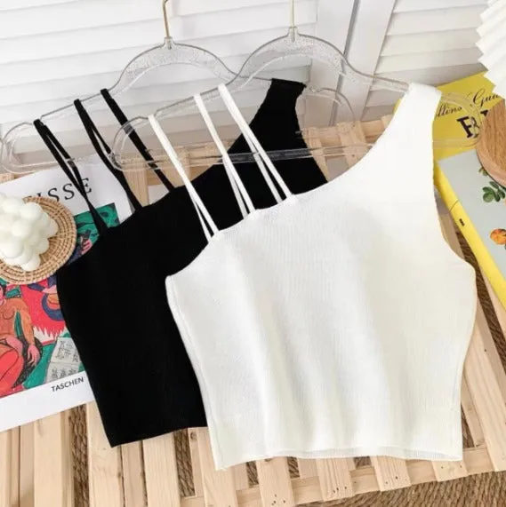 TRIPLE STRAPS CROP TOP