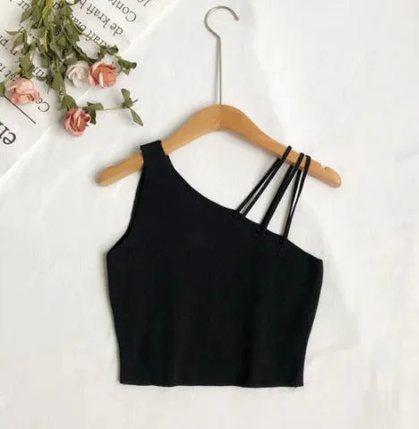 TRIPLE STRAPS CROP TOP