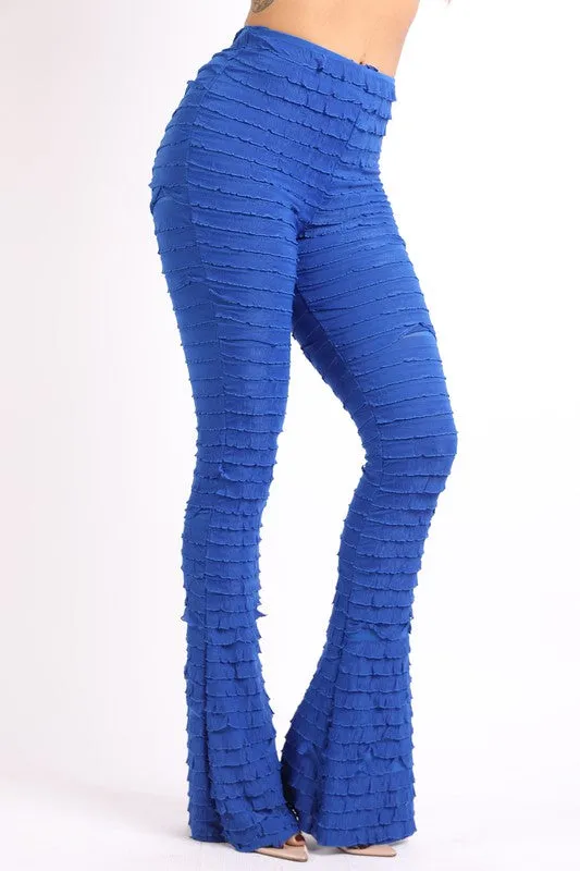 Women's Ruffle textured leggings