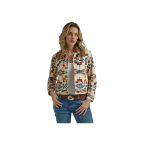 Wrangler Women's Western Printed Boyfriend Aztec Jacket